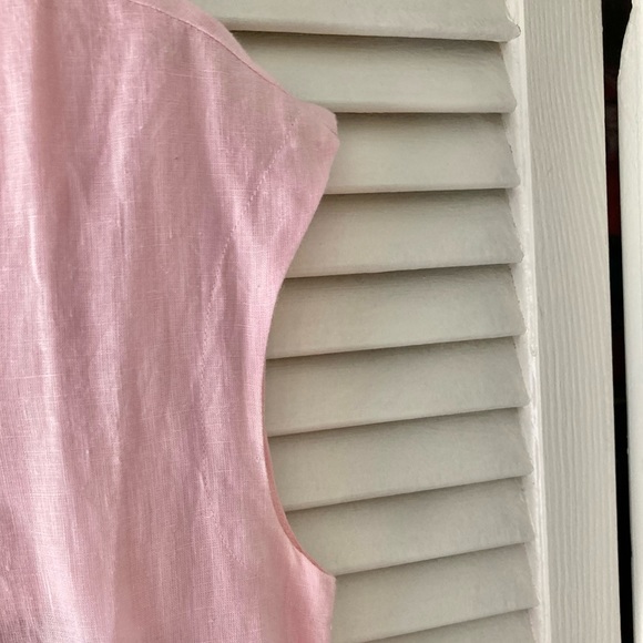 Ivy Jane Sister Mary Light Pink Linen Embroidered Dress - Picture 9 of 9